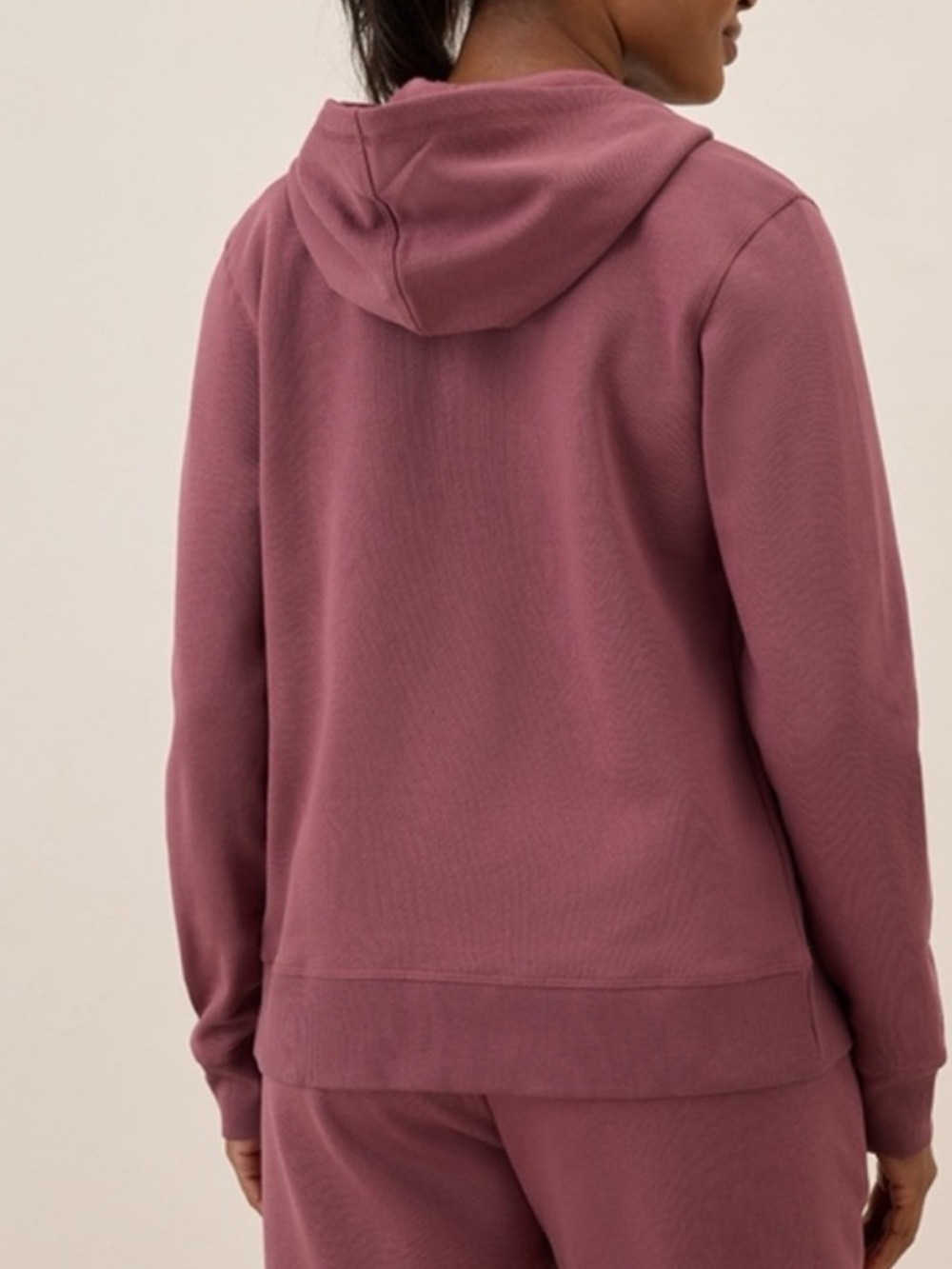 Pact Brushed Fleece Zip Hoodie in Maroon Sz Large NWOT - Picture 3 of 11
